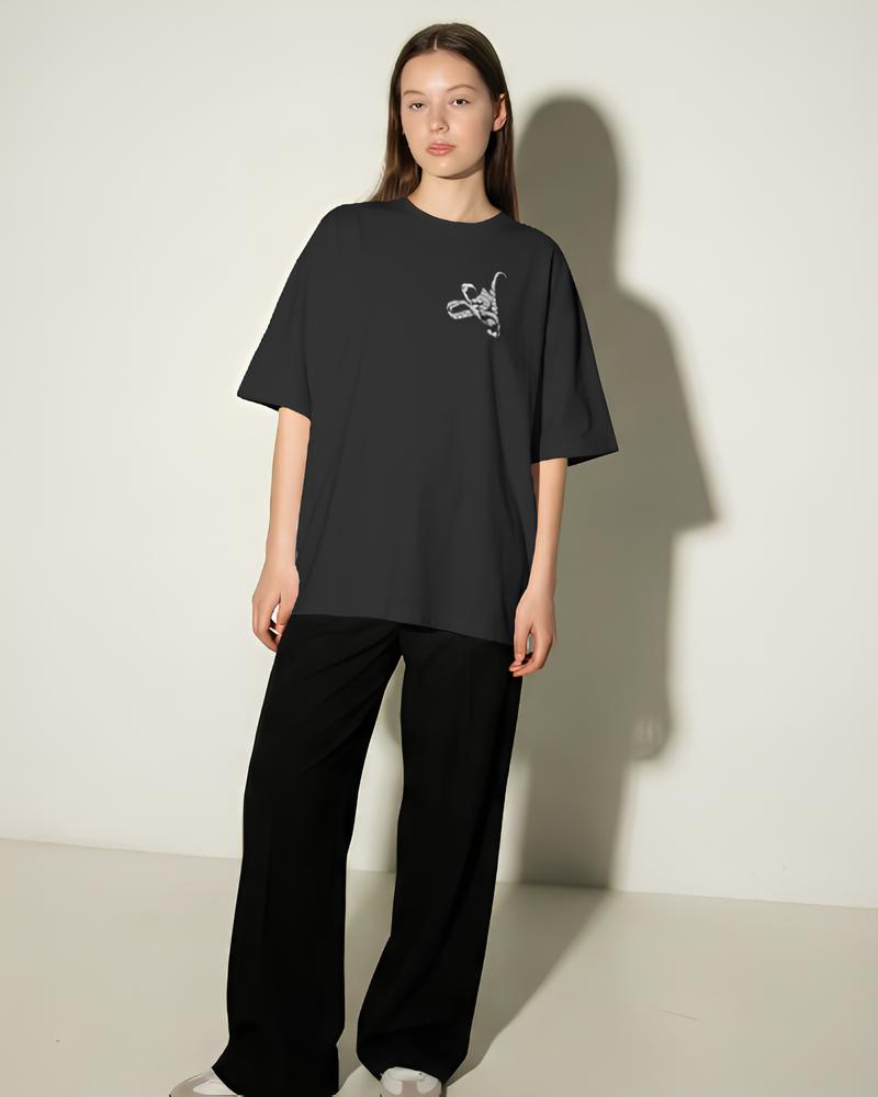 ALI overvized Tshirt ,Unisex (BLACK)