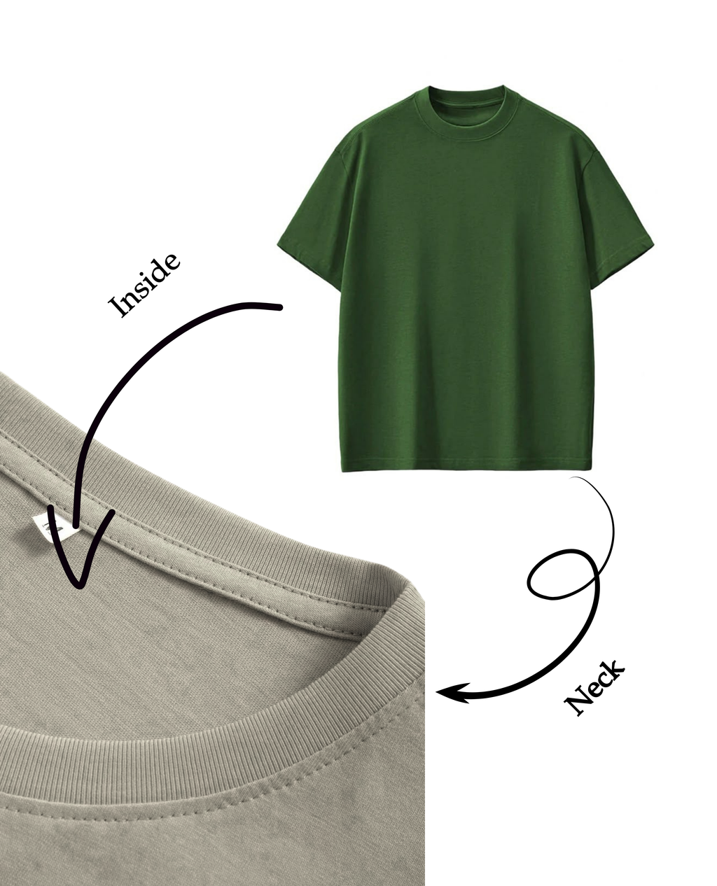 Sea Green Premium Plain Oversize, Unisex T-shirt