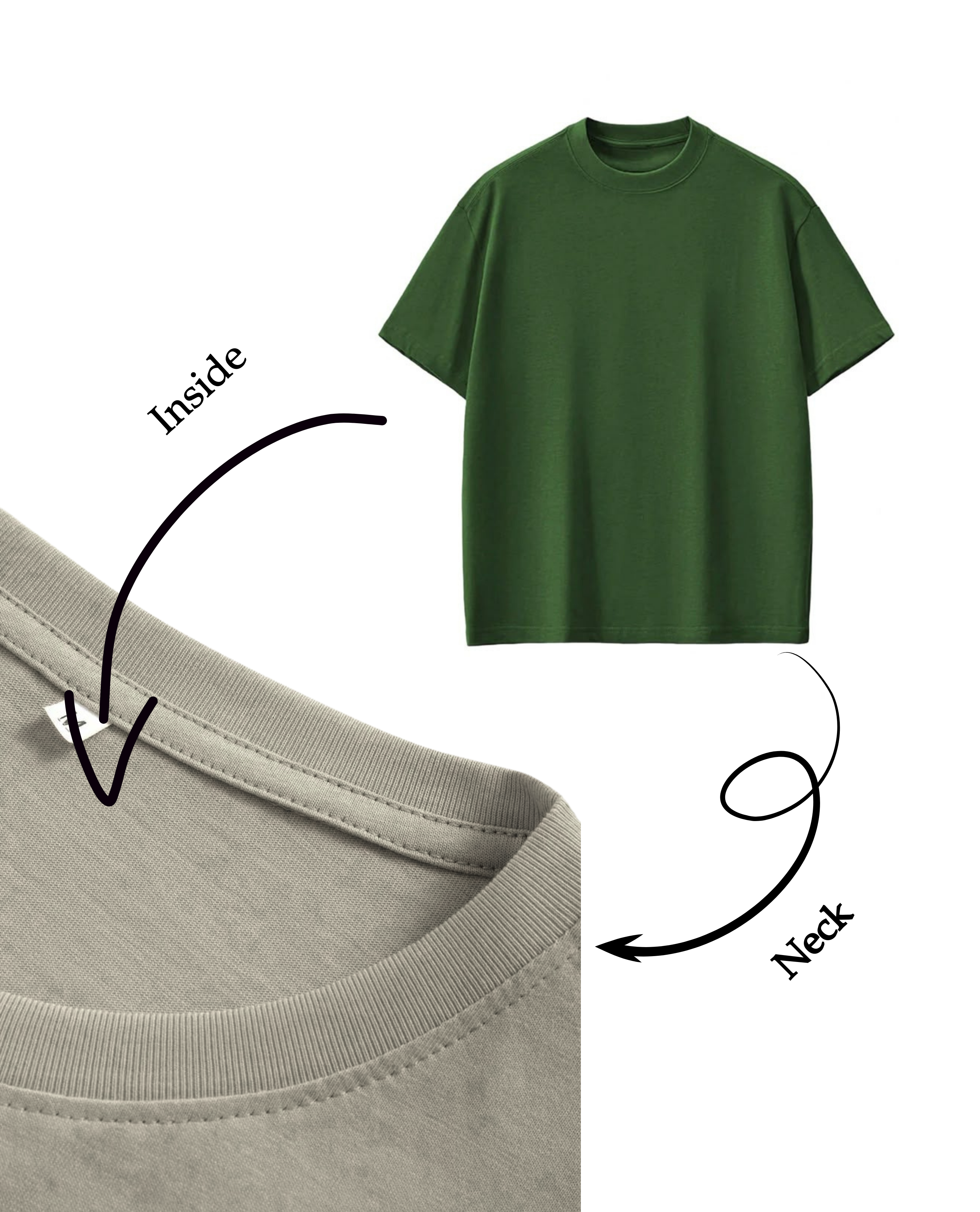 Sea Green Premium Plain Oversize, Unisex T-shirt