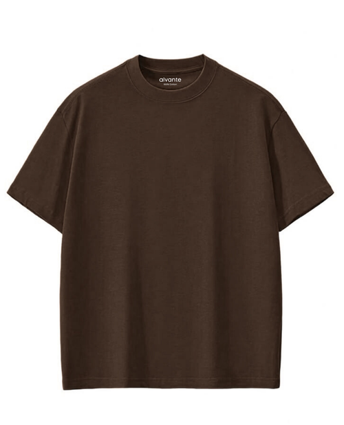 Brown Premium plain Oversize, Unisex T-shirt