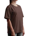 Brown Premium plain Oversize, Unisex T-shirt