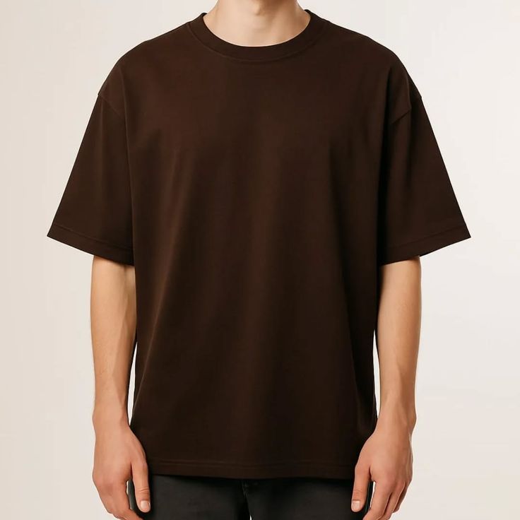 Brown Premium-Oversize T-shirt